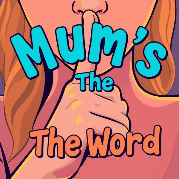 A visual representation of keeping a secret for the idiom 'Mum's The Word'