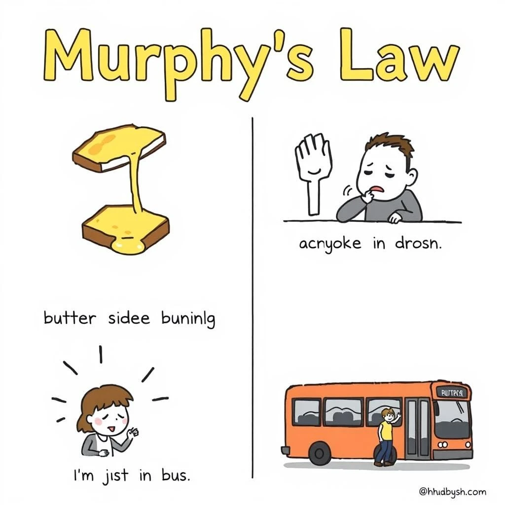 Murphy's Law Uma Expressão Essencial em Inglês para Contratempos