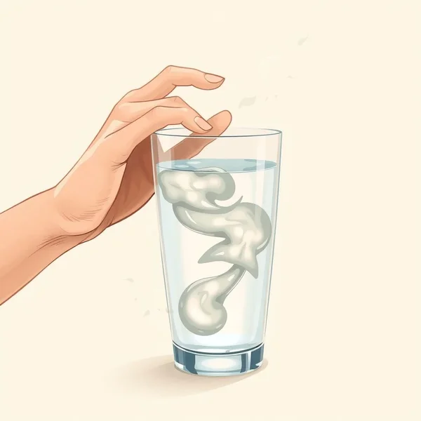 A visual representation of someone trying to Muddy The Waters by stirring up clear water and making it cloudy