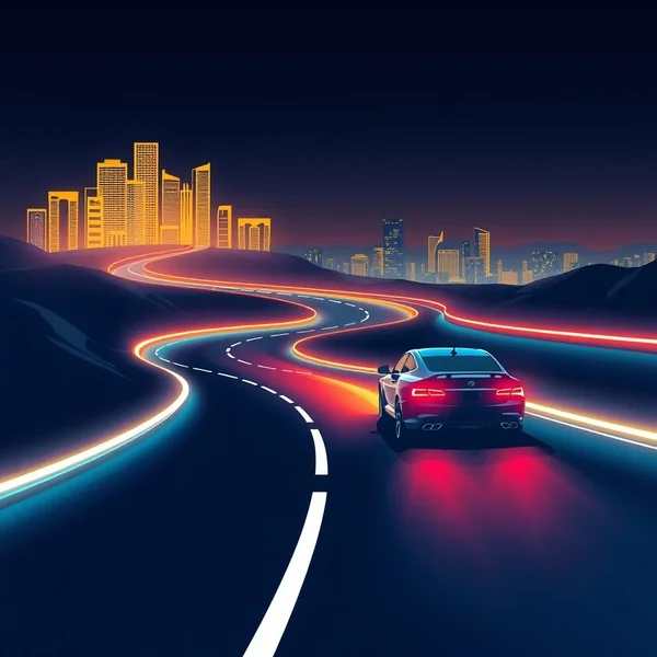 Een grafiek met een stijgende curve en een punt ver vooruit, die het concept 'Ahead Of The Curve' illustreert