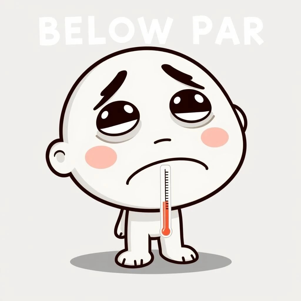 「Below Par」の理解：意味、使い方、英会話例を解説