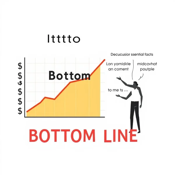 Image title: Understanding the Bottom Line idiom in English