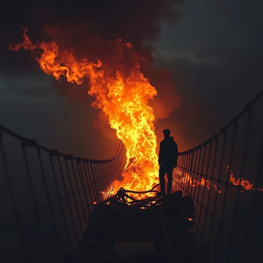 「Burn Bridges」の意味と使い方：一般的な英語イディオムを解説