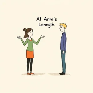 Capire At Arm's Length: Significato, Uso ed Esempi per Italiani