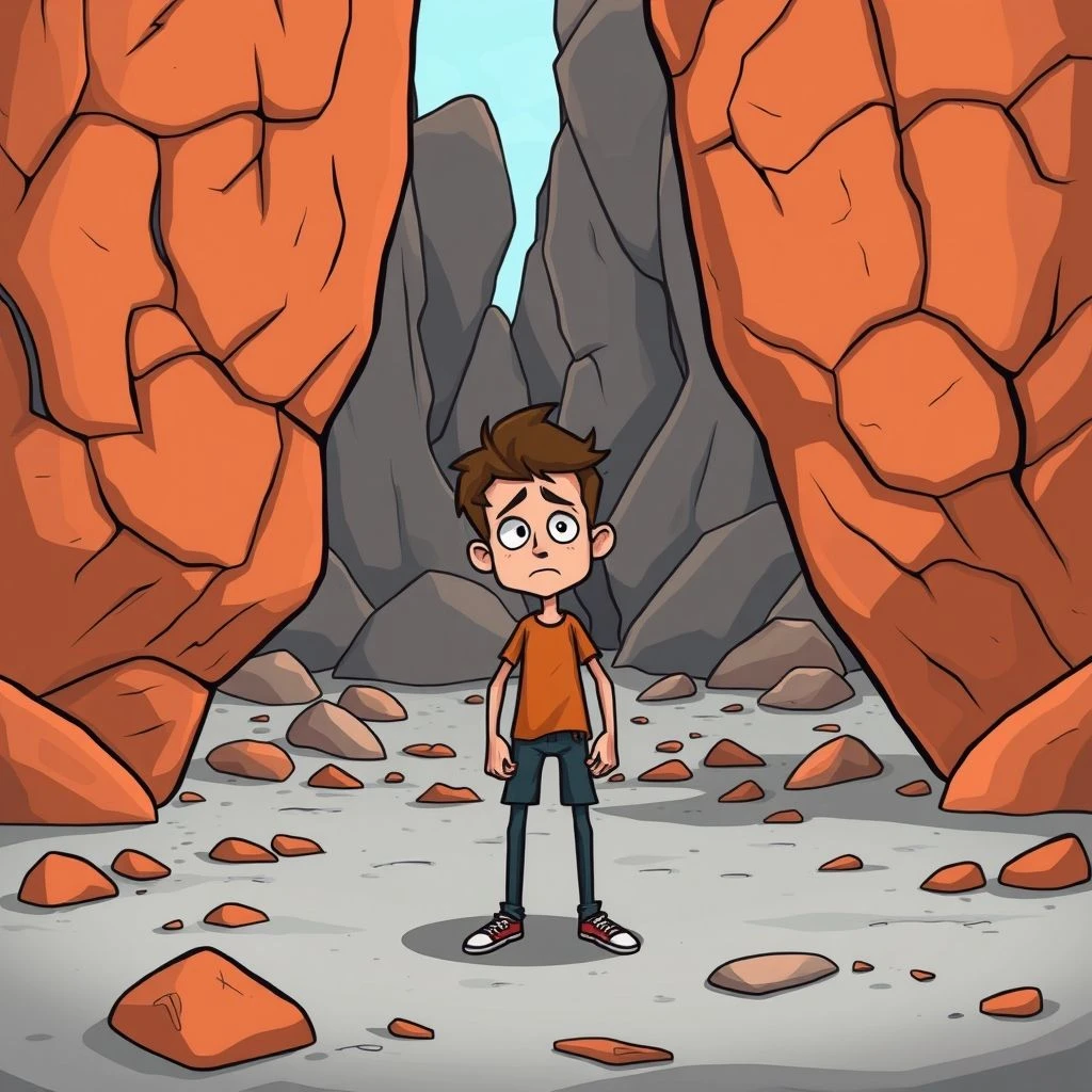 Capire Between A Rock And A Hard Place: Scelte Difficili in Inglese