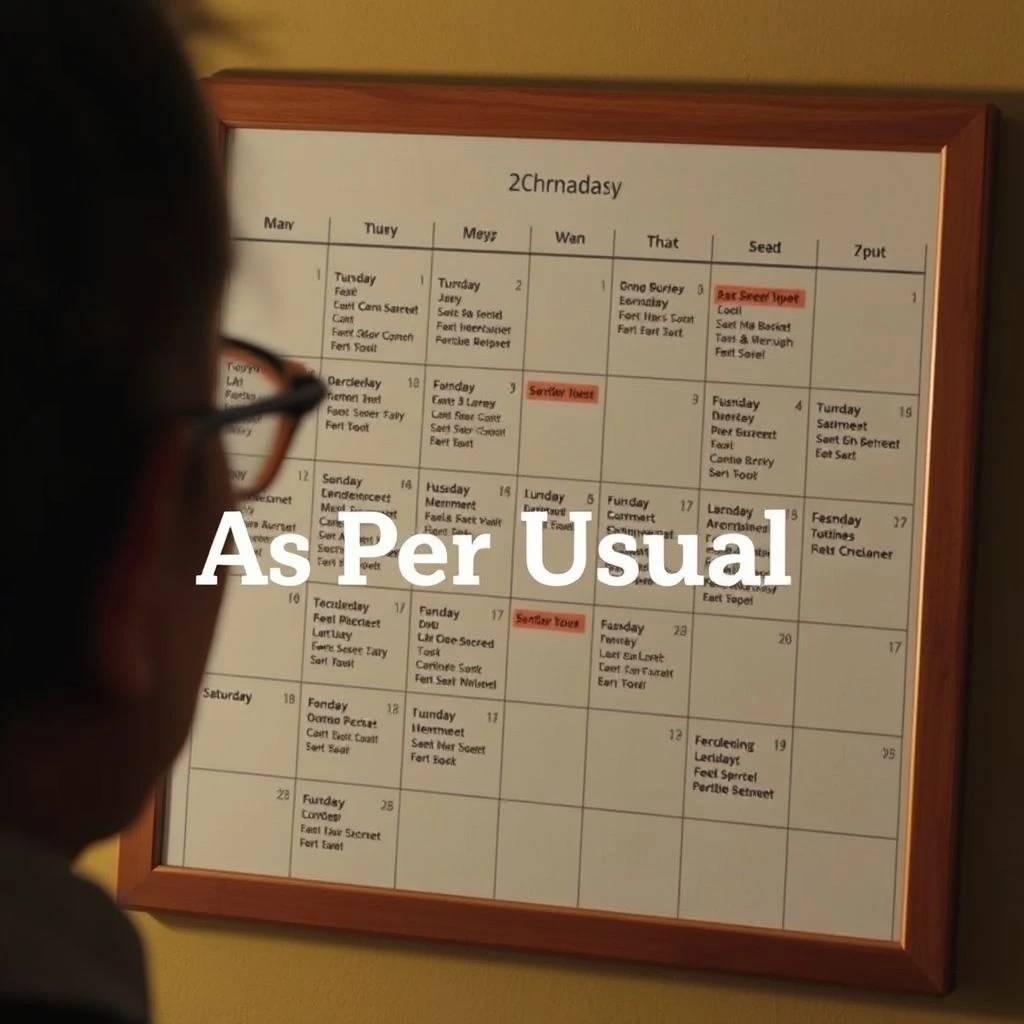Comprendere "As Per Usual": Significato, Uso ed Esempi in Inglese
