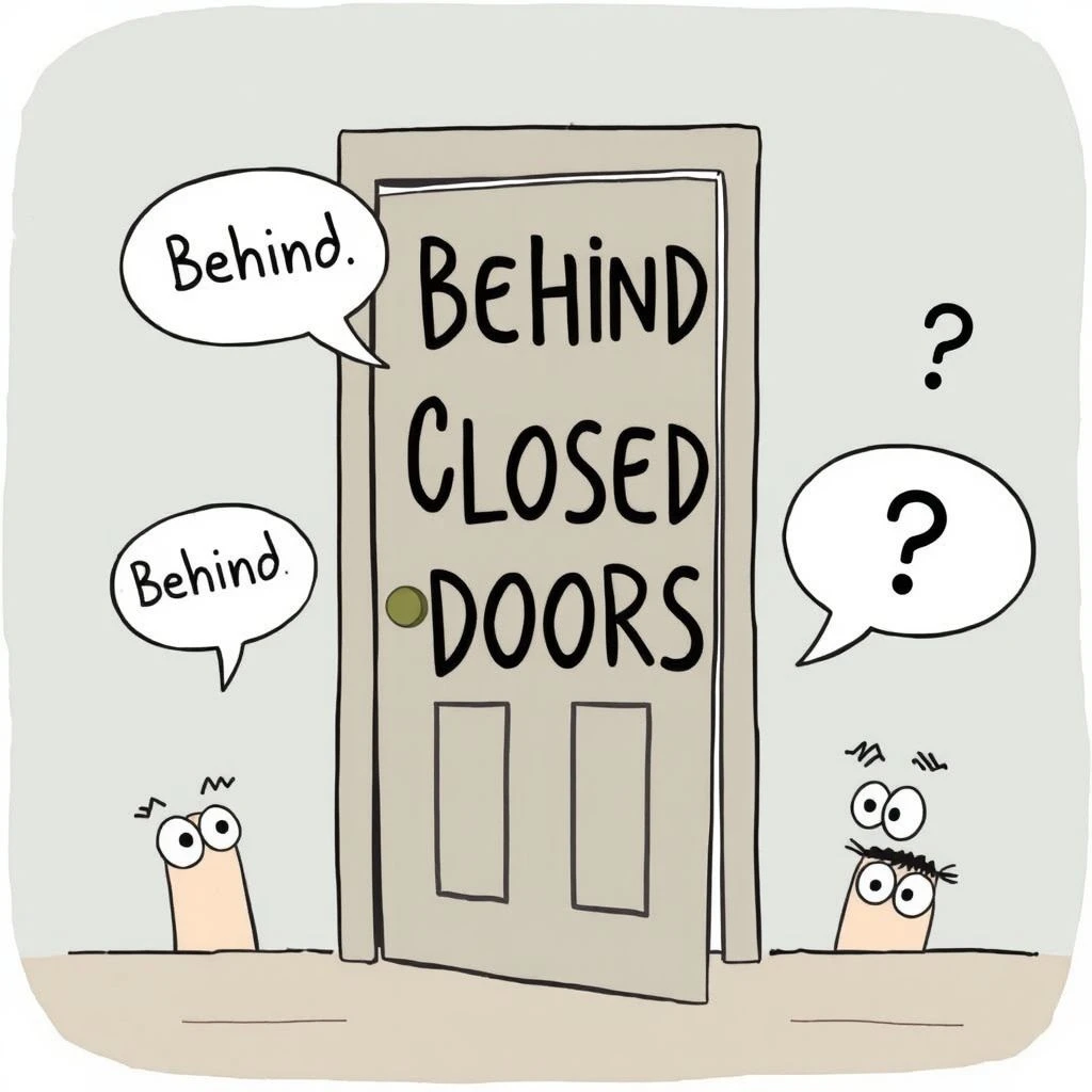 Die Bedeutung von Behind Closed Doors: Englische Redewendungen verstehen