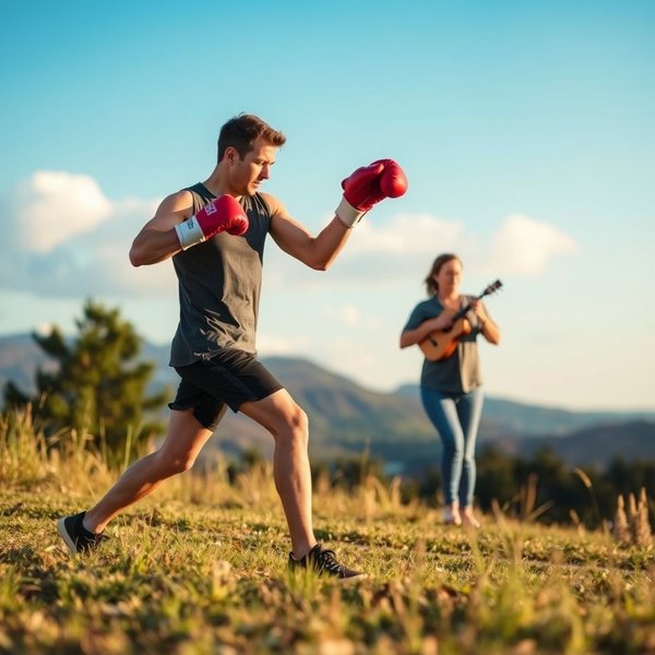 Person beim Sport, um Blow Off Steam zu machen und Stress abzubauen