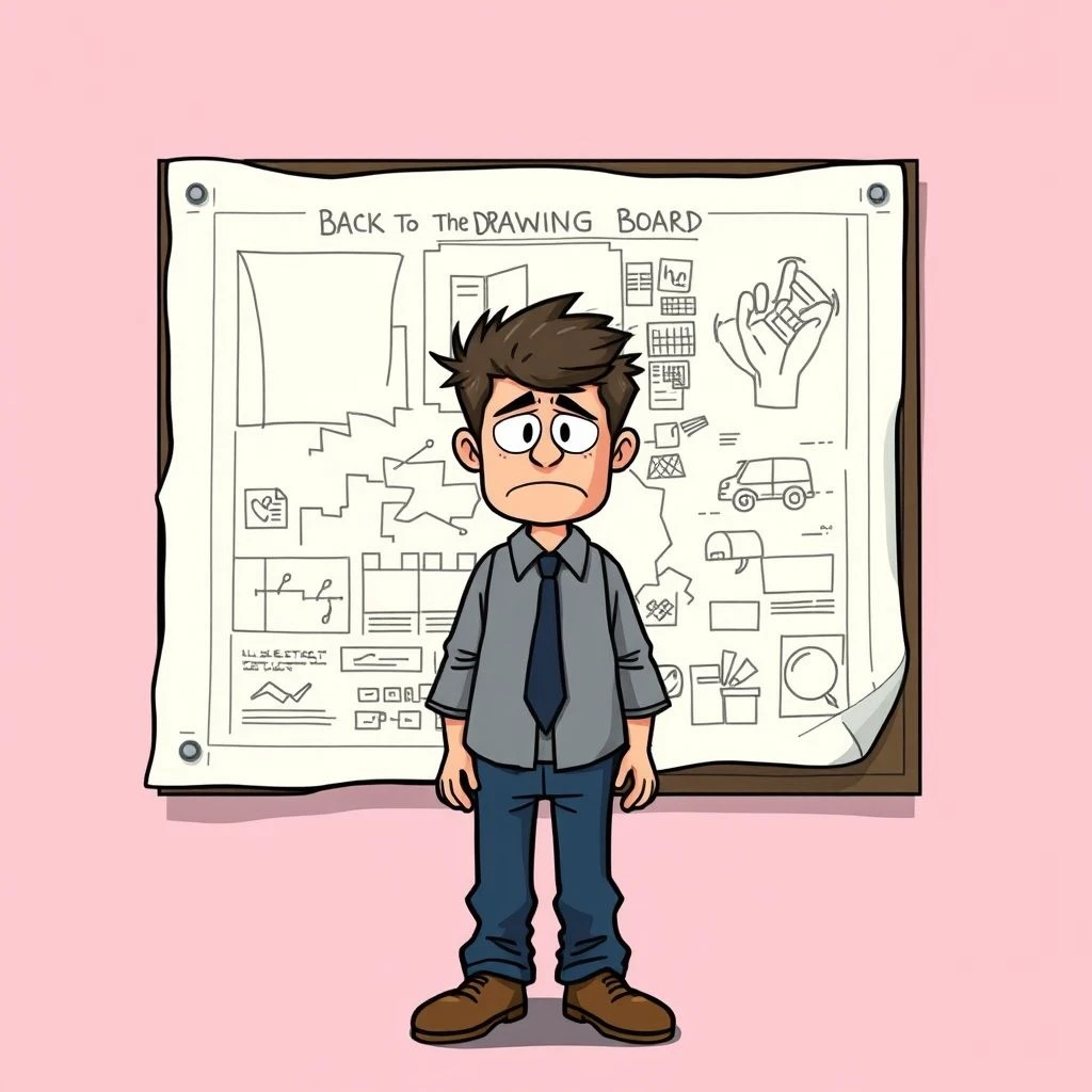 英語イディオム「Back To The Drawing Board」とは？意味・使い方を徹底解説