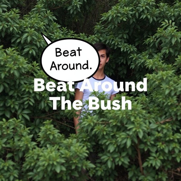 İngilizce konuşmayı geliştirmek için Beat Around The Bush deyimini anlamak