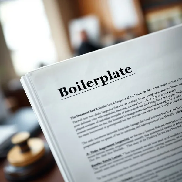 文档中Boilerplate Language的视觉表现