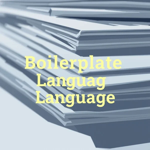 Bir belgedeki Boilerplate Language’ın görsel temsili
