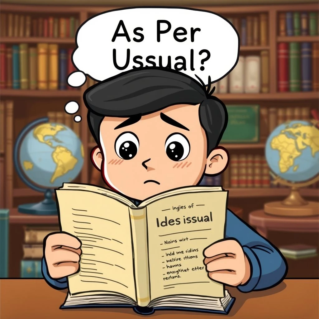 As Per Usual verstehen: Bedeutung, Anwendung & Beispiele – Dein Guide!
