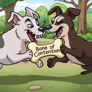 فك شفرة Bone Of Contention: المعنى، الاستخدام، أمثلة في التعابير الإنجليزية
