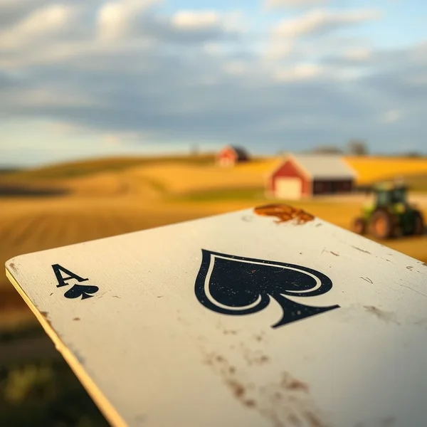 رجل يتخذ قرارًا كبيرًا، يوضح التعبير Bet The Farm