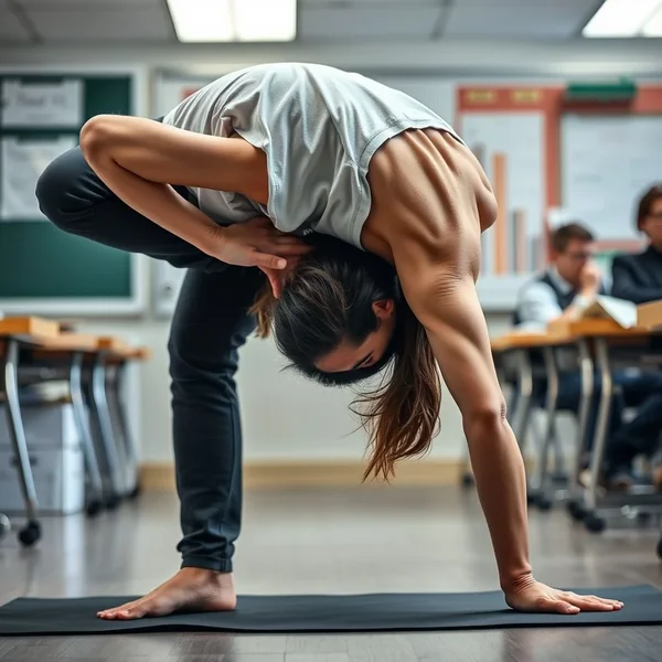 人们字面弯腰展示成语 Bend Over Backwards