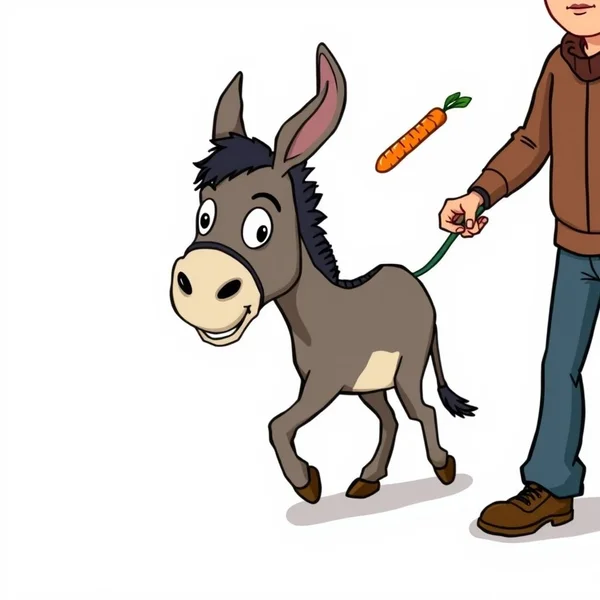 Illustrazione dell'approccio Carrot And Stick