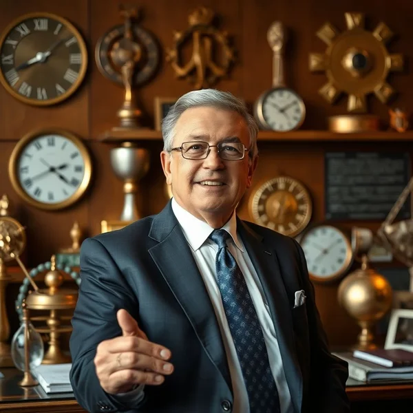 Immagine di una persona distinta in un ambiente aziendale, rappresentante un Captain Of Industry
