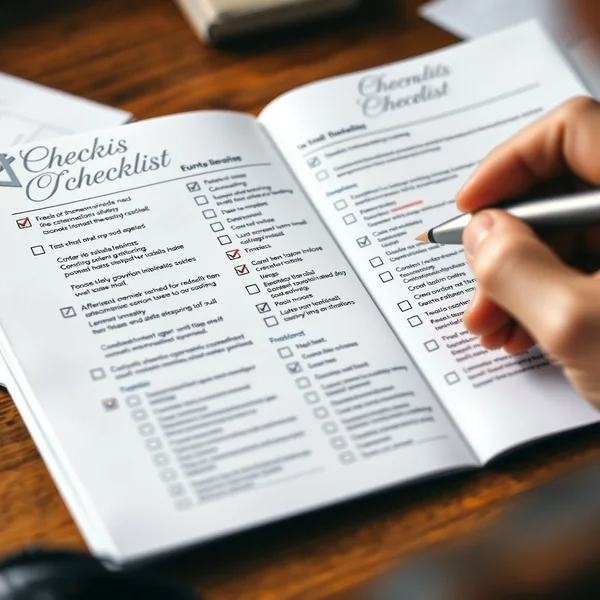 Image showing a checklist or someone planning meticulously, titled: Mastering the Art to Cover All The Bases