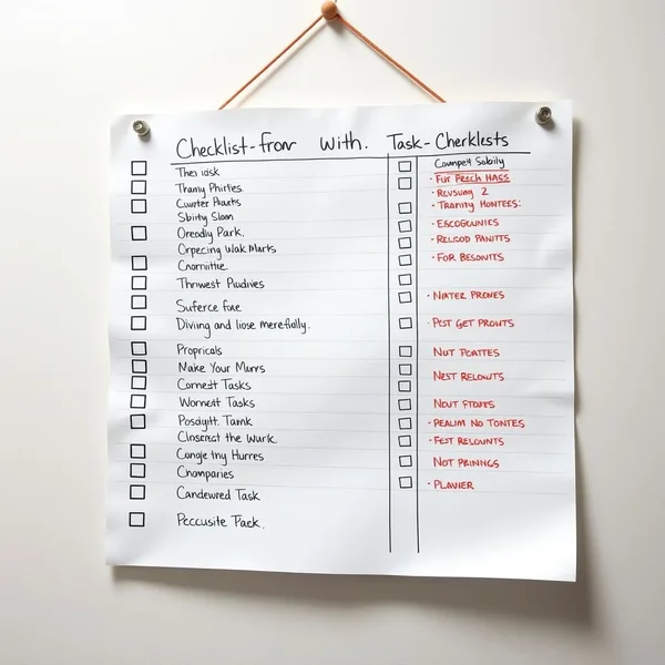 Image showing a checklist or someone planning meticulously, titled: Mastering the Art to Cover All The Bases