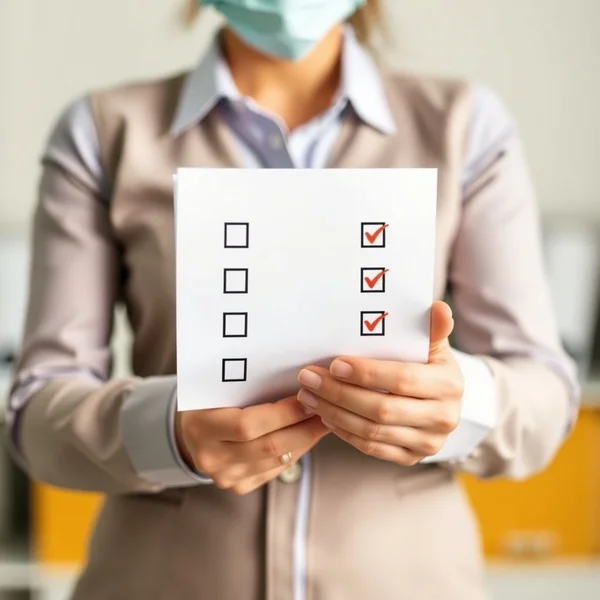 Image montrant une checklist ou quelqu’un qui planifie méticuleusement, intitulée : Maîtrisez l’art de Cover All The Bases