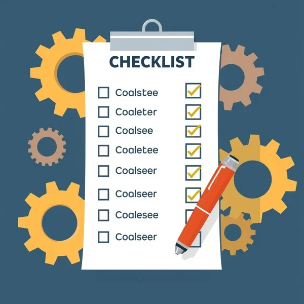 Afbeelding van een checklist of iemand die zorgvuldig plant, getiteld: De Kunst van Cover All The Bases Beheersen