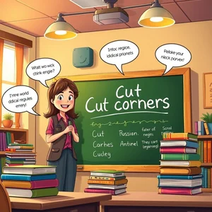 Освойте идиому Cut Corners: значение, употребление и примеры в английском