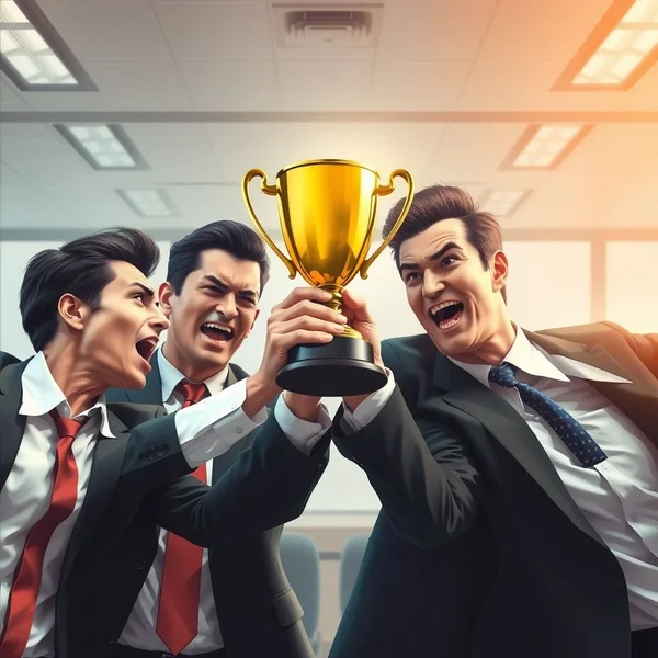 Illustration of Cut-Throat Competition in a business setting