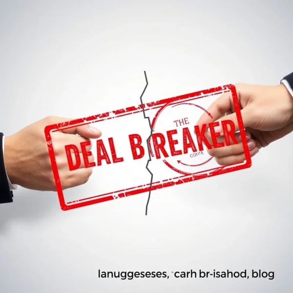 Image of a broken chain representing a "Deal Breaker"