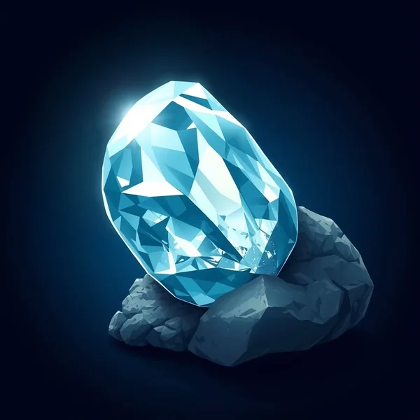 A partially polished diamond in a rocky setting, illustrating the idiom Diamond In The Rough