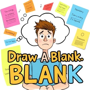 Draw A Blank verstehen Bedeutung Verwendung und Beispiele für Englischlernende