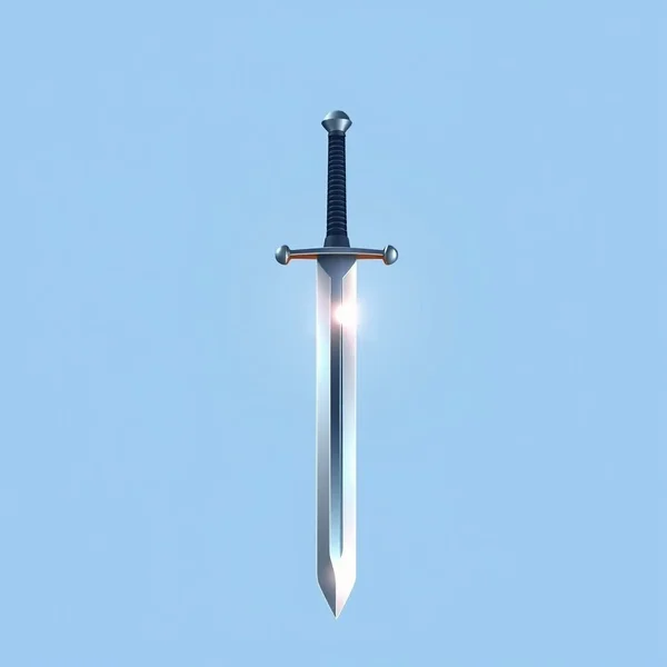 A sword with two sharp edges, illustrating the idiom "Double-Edged Sword"