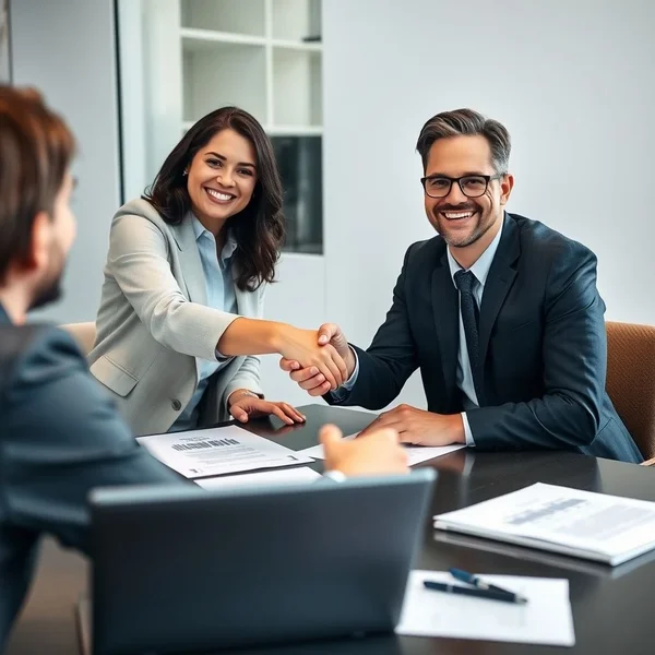 A person successfully negotiating, illustrating how to drive a hard bargain