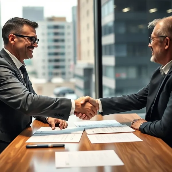 A person successfully negotiating, illustrating how to drive a hard bargain
