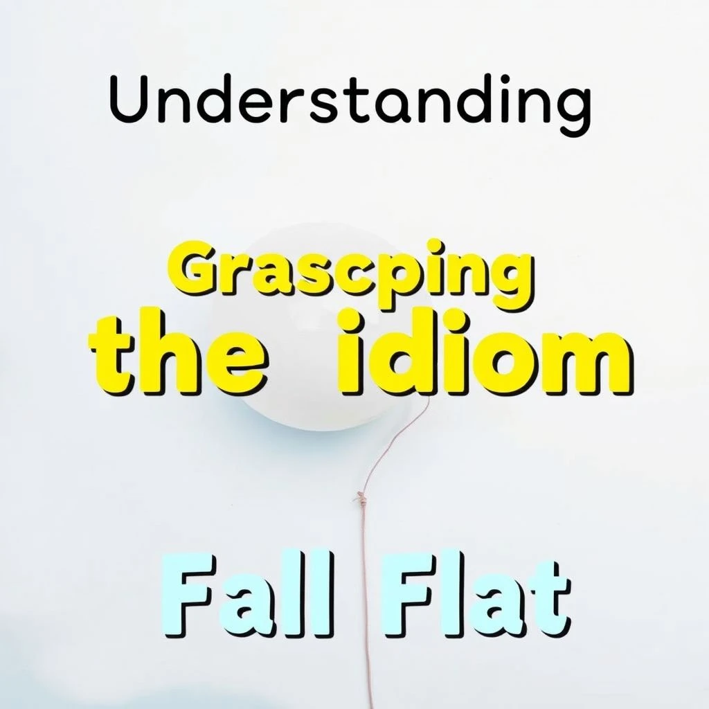 Comprendere l’idioma Fall Flat: significato e uso nelle espressioni inglesi