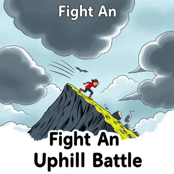 İngilizce deyim Fight An Uphill Battle nasıl kullanılır öğrenin