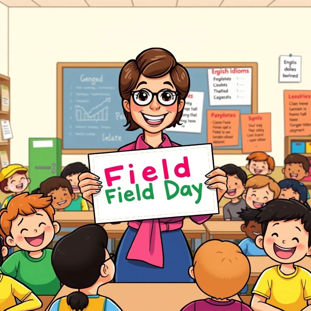 Het idioom Field Day begrijpen Groot plezier uitdrukken in het Engels