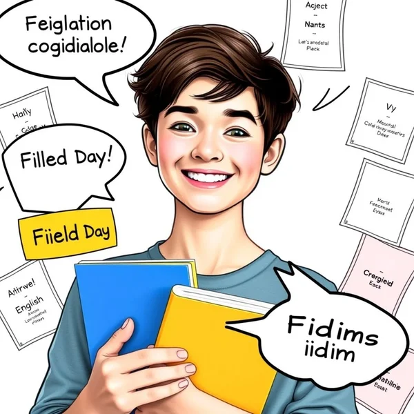 Judul Gambar: Having a Field Day with English Idioms and Expressions