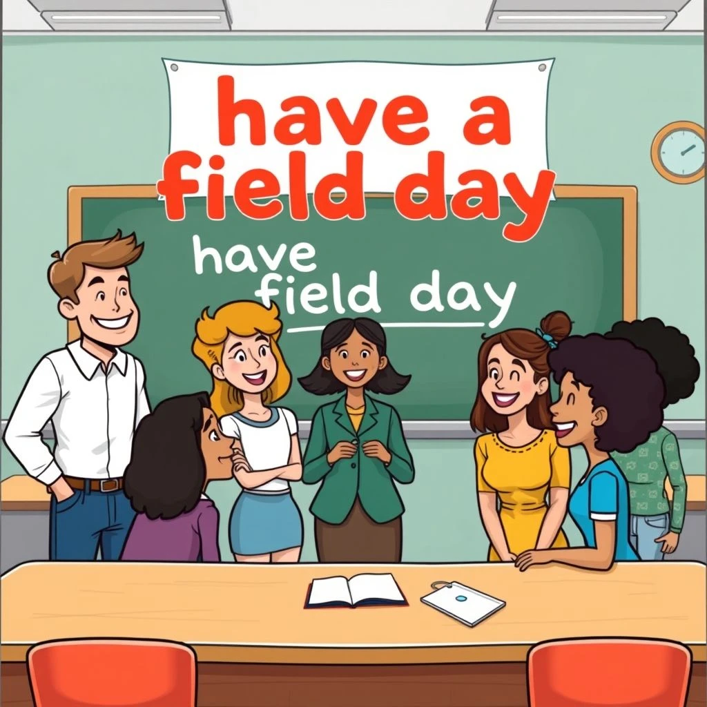 Понимание идиомы Field Day: выражение большого удовольствия на английском