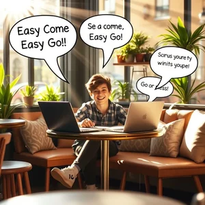 Easy Come, Easy Go اتقان عبارة المعنى الاستخدام الأمثلة لمتعلمي الإنجليزية