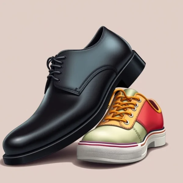 زوج من الأحذية الكبيرة بجانب زوج أصغر، توضح مفهوم "Fill Someone's Shoes"