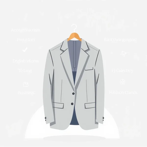 An empty suit hanging on a hanger, symbolizing the idiom "Empty Suit"