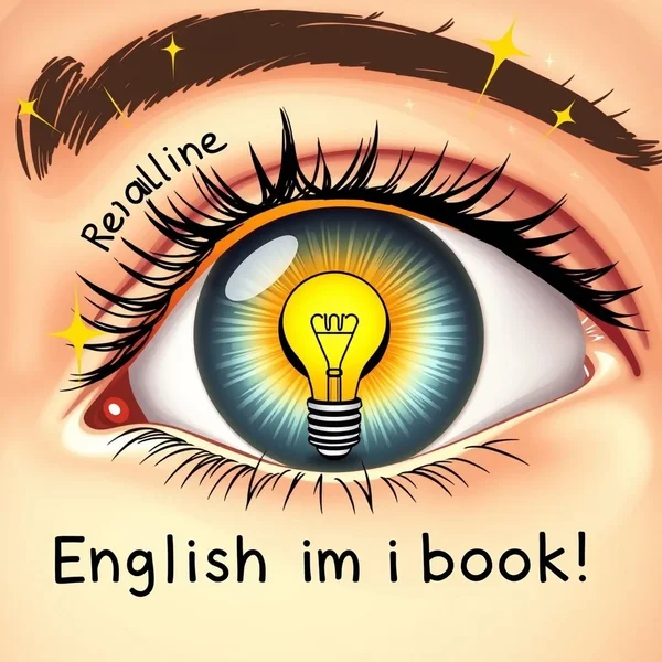ภาพตาของคนที่เบิกกว้างและหลอดไฟ เปรียบกับช่วงเวลา Eye-Opener