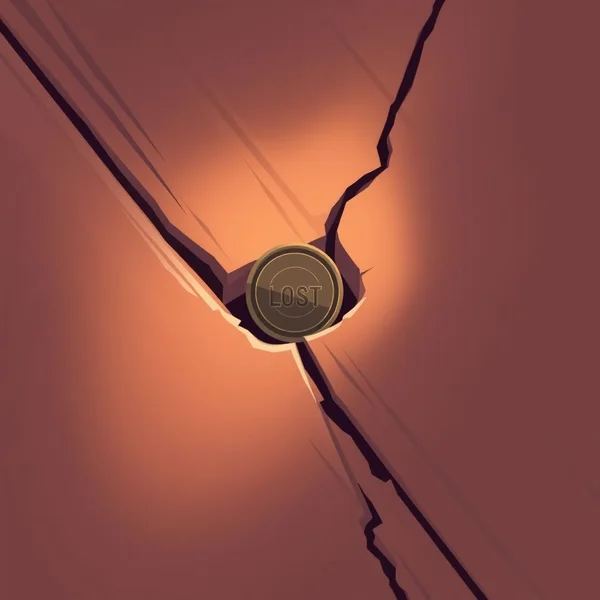 ภาพประกอบของสิ่งของที่ตกผ่านช่องไม้พื้นเพื่อสื่อถึงสำนวน Fall Through The Cracks