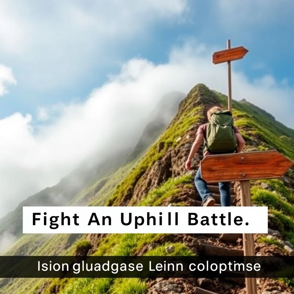 理解 Fight An Uphill Battle：含义用法同义词解析与互动练习全攻略