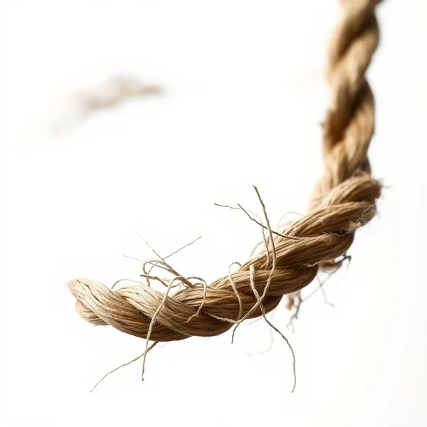 Image of a frayed rope, illustrating the meaning of End Of One's Rope