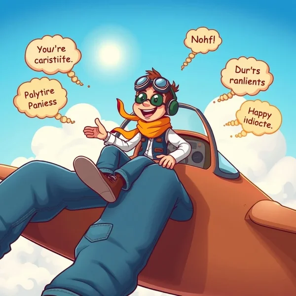 Learning to Fly By The Seat Of One's Pants idiom