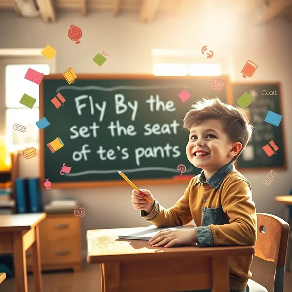 Learning to Fly By The Seat Of One's Pants idiom