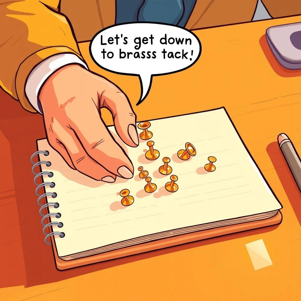 Get Down To Brass Tacks英語イディオム表現ガイド意味・使い方・練習問題・会話例