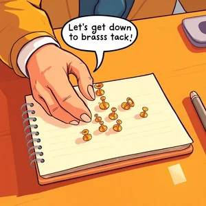 Get Down To Brass Tacks英語イディオム表現ガイド意味・使い方・練習問題・会話例